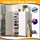 Artiss Shoe Cabinet DIY Cube Box Portable Storage Organiser Stand Wardrobe