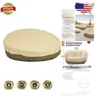 Water-Resistant 90 Inch Round Patio Daybed Cover for Ultimate Durability