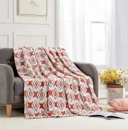 Idris Throw Blanket Luxury Soft & Plush Modern Geometric Design 50"x70"