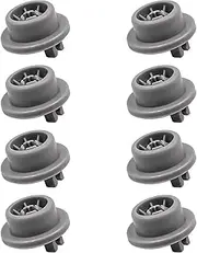 8PCS Dishwasher Wheels Lower Basket for Bosch Kenmore & Neff Siemens Dishwashers Replacement Part No.165314