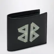 [Balenciaga] Cash black wallet in grained leather One size Black