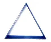 TRIANGLE EQUILATERAL EQUAL SIDES SHAPE COOKIE CUTTER MADE IN USA PR4483
