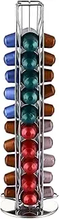 [Leona Co] Coffee Pod Carousel Holder, 360 Degree Rotatable Coffee Capsules Stand Rack, Holds 40 Coffee Pods Easy Access, Capsule Spinning Storage For Home & Office
