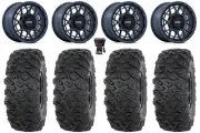 KMC Technic 15" Wheels Blue 30" Roctane T4 Tires Sportsman RZR Ranger