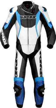 Spidi Sport Warrior Touring, leather suit 2pcs. , color: White/Blue , size: 50
