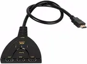 HDMI Switch, OUGCYG Gold Plated 3-Port HDMI Switcher/HDMI Splitter/Supports Full HD1080p/3D with High Speed Cable