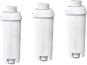 NRP 3-pack DLSC002 Replacement Water Filter for Delonghi Automatic Bean to Cup Espresso Machine | Compatible with EC, BCO, ECAM, ESAM, ETAM Coffee Makers Filtre à eau