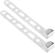 2pcs Car Modification Bracket Power Supplies Power Supply Light Fixture Bracket Induction Support Fixture Mounting Bracket Air Intake Holder Aluminum Alloy Silver