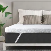 3 Inch Gel Memory Foam Mattress Topper Full size High Density Cooling Pad Pre...
