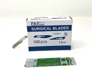 Surgical Scalpel Blades Sterile Carbon Steel by P&P Medical Surgical Size 16