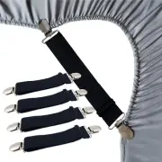 Sheet Straps Bed Sheet Keeper Holder for Corners Sheet Stays Suspender Clips ...