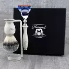Best Shaving Set Synthetic Brush & 5 Edge Razor Classic Men's Grooming Kit Gift