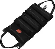 MUCKLILY Canvas Car Seat Hanging Pouch Multi Functional Tool Storage Bag for Car Electrician Hardware Organizer Folding Design Durable for Vehicle Tools