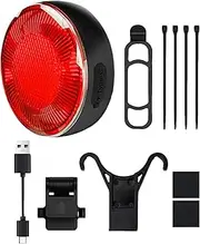 Bike Tail Light - Smart Brake Sensor Bike Lights | Rechargeable Waterproof Taillight, 5 Lighting Modes, Warning Safety Cycling Accessories