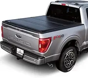 LEER HF350M | Fits 2004-2022 Ford F-150 with 5.6 FT Bed | Low-Profile, Easy On/Off, Hard Tri-Fold Truck Bed Tonneau Cover