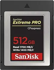 SanDisk 512GB Extreme PRO CFexpress Card Type B - SDCFE-512G-GN4IN