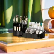 Rotatable Makeup Brush Cylinder Creative Pen Holder Cosmetics Storage Box Home