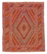 Traditional Vintage Hand-Knotted Carpet 3'8" x 4'6" Wool Area Rug