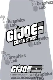 Replacement Game Cartridge Label - G.I. Joe: Cobra Strike for Atari 2600