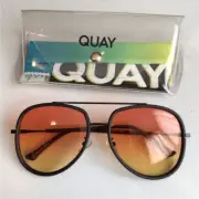 NEW! Super rare Quay Needing Fame Fire Quay Gradient Aviator Sunglasses