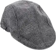 [Holibanna] Men's Adjustable Flat Beret Hat Dark Versatile for Outdoor Activities Parties and Travel
