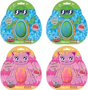 Zimpli Kids 4 x Animal Bath Bombs from, 2 x 100g Cat Baff Bombz and 2 x 100g Turtle Baff Bombz, Create a Fizzing Bath Time Adventure Children’s Bath Gifts, Biodegradable and Vegan Friendly Toy
