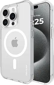 [Pelican] Ranger Series - iPhone 15 Pro Case 6.1" [Compatible with MagSafe] [Anti-Yellow] Magnetic Phone Case with Anti-Scratch Tech [12ft MIL-Grade Drop Protection] Cover for iPhone 15 Pro - Clear
