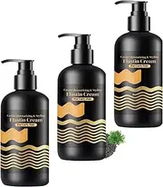 Caviar Moisturizing & Styling Elastin Cream for Curly Hair, Versatile Hair Styling Cream Smoothens And Defines, Seals in Shine Hydrates, Eliminates Frizzing, Safe for All Types (3PCS)