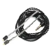 Black Replacement Earphone Cable 3.5mm Wire for Logitech UE18 JH13 Westone W4r UM3X 1964 A