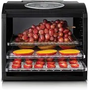Sunbeam DT6000 Food Lab Electronic Dehydrator | Food Dryer | 8 Temperatures | Countdown Timer | for Fruit, Veg, Meat, Fish, Bread & More | Black