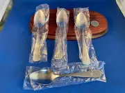 New American Airlines 73SP082 Sturdy 6” Teaspoon Spoon, Set Of 4 Silver Spoons