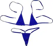 [Motanar] Women's Sexy Halterneck Top Micro Bikini Charming Bra and G-String Set