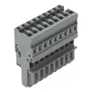 A●2pcs WAGO 769-109 1-Conductor Female Connector 9-Pole 4,00 mm2 Gray New