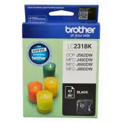 2x Brother Genuine LC-231BK BLACK Ink For DCPJ562DW MFCJ480DW J680DW - 260 Pages