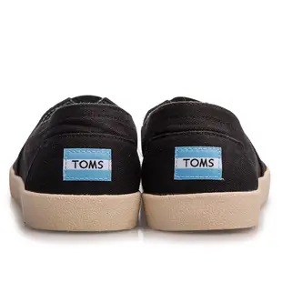 TOMS 男 黑色 經典 素面 Avalon Sneaker Canvas 舒適 休閒鞋 平底鞋 懶人鞋 樂福鞋 一腳蹬