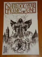 SHERLOCK HOLMES YEAR ONE VOL 1 #6 RI BLACK AND WHITE COVER DYNAMITE DANIEL INDRO