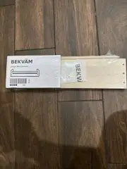 Ikea Bekvam Spice Rack Wall Shelf Solid Birch Wood Design by Nike Karlsson