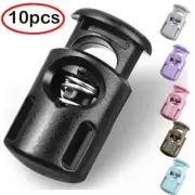 Rope Cord Locks Clip End Single Holes Luggage Lanyard Fasten Stopper Sliding