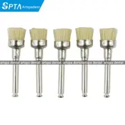 100pcs Dental metal shanks Bristle Polishing Brush Flat Brush Bender PolishBrush