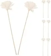 8Pcs Natural Dried Flower Aroma Diffuser Sticks Decoration Long Lasting Fragrance for Office Living Decor Great Diffusion with Beautiful Floral