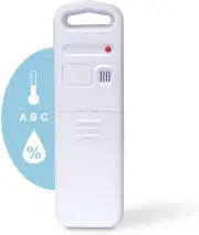 Wireless Indoor Outdoor Temperature and Humidity Sensor (06002M) , White