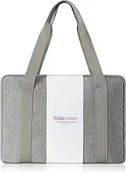 Frida Mom Pre-Packed Hospital & Diaper Bag Essentials, C-Section Delivery, Recovery, & Newborn Grooming Kit in One, Easy to Organize with Removable Toiletry Bags, & Suitcase Strap (50pc Gift Set)