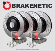 F&R BRAKENETIC Premium GT Slot Brake Rotors + Pads JCW 56.34114.31 (for: Mini)
