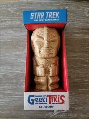 New Geeki Tikis Lt. Worf Star Trek The Next Generation Ceramic Tiki Style Cup