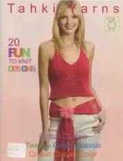 Tahki Yarns Knitting Pattern Book - 20 Fun To Knit Designs Girls Teens Women