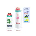 Kids Personalized Water Drinking Bottle for Boy Girl School Child Birthday...