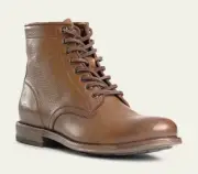 FRYE Men's Tyler 5.75" Lace-Up Cognac Round Toe Casual Ankle Boots, Size 10.5 M