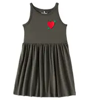 [Mini Rodini] Mini Rodini Arrowed Heart cotton jersey dress Y 10/11 black