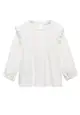 Long Sleeved T-Shirt With Ruffles