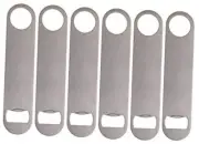 Stainless Steel Flat Bottle Opener Pack Silver Heavy Duty Beer Bottle Opener 6